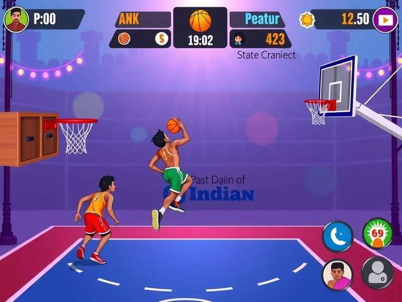 Block Dunk Legend gameplay screenshot showing basketball action